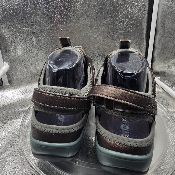 Orthofeet Verona Pewter Women's Sandals NWOT comfortable sleek SZ 10 - Picture 4 of 10